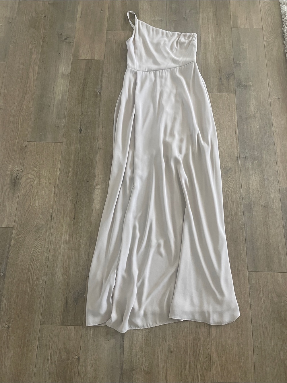 One-Shoulder Maxi Bridesmaid Dress